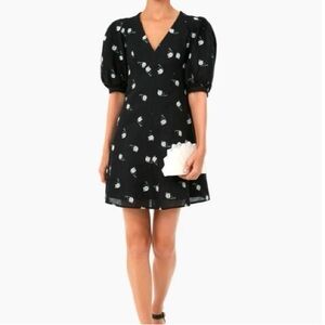 Tuckernuck Black and White Floral Mini Dress